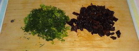 постный борщ с чечевицей и черносливом. Шаг 14