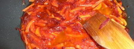 постный борщ с чечевицей и черносливом. Шаг 6