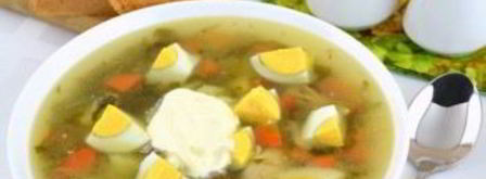 зеленый борщ с курицей. Шаг 11