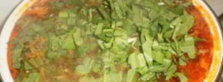 зеленый борщ с щавелем и томатом. Шаг 4