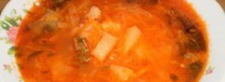 зеленый борщ с щавелем и томатом. Шаг 5