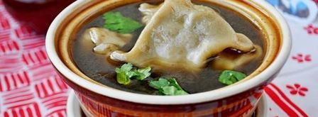 бульон с грибными ушками. Шаг 13