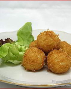 Бульон с картофельными крокетами