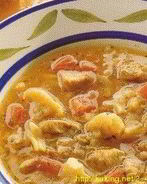 Бульон с курицей и макаронами