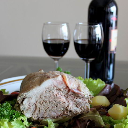 Рецепт галантина из курицы с ароматным бульоном