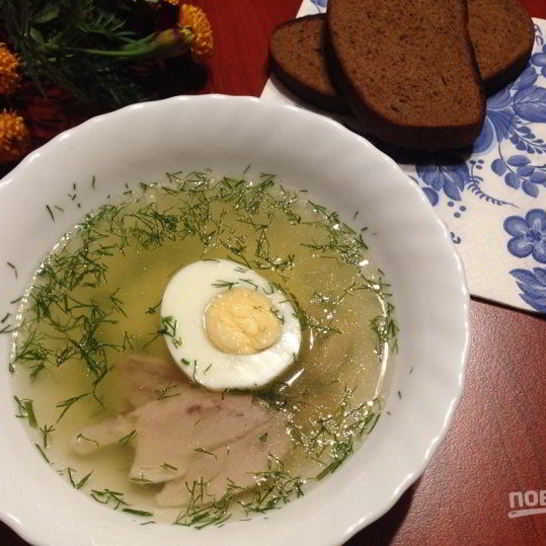 Рецепт куриного бульона с яйцом