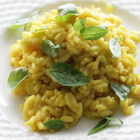 Рецепт ризотто миланезе с овощным бульоном и шафраном