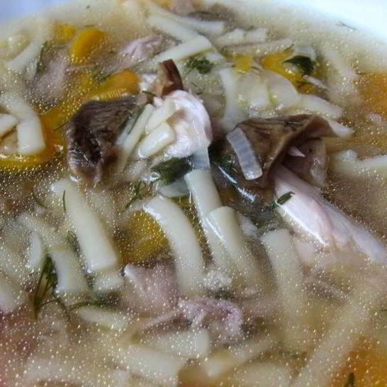 Рецепт супа из белых грибов на курином бульоне