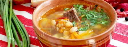 фасолевый суп с мясом. Шаг 15