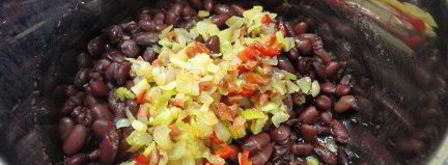 фасолевый суп с сальсой. Шаг 6