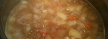 фасолевый суп со сливочным сыром. Шаг 7