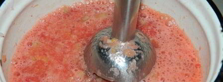 арбузный гаспачо в ледяной тарелке. Шаг 14