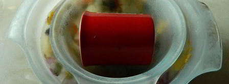 арбузный гаспачо в ледяной тарелке. Шаг 4