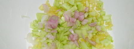 арбузный гаспачо в ледяной тарелке. Шаг 9