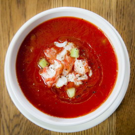 Рецепт гаспачо с камчатским крабом