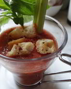 Гаспачо с сухариками