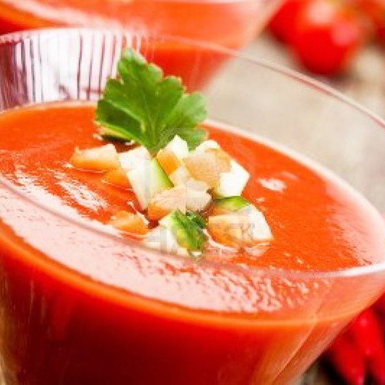 Рецепт летнего свежего гаспачо