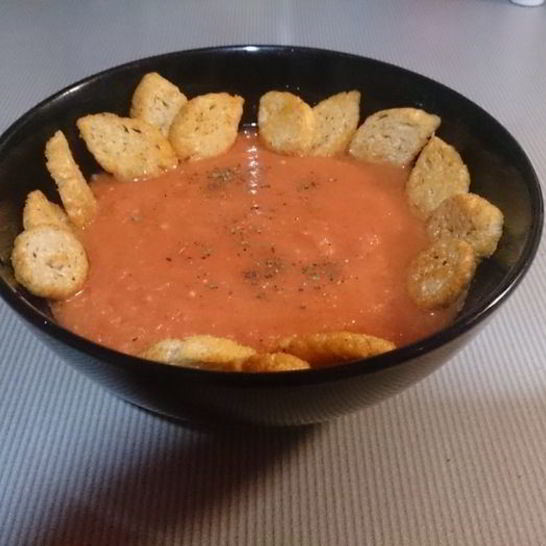 Рецепт острого гаспачо с кабачком