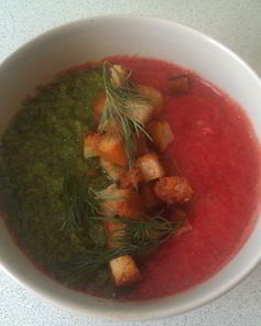 Разноцветный гаспачо