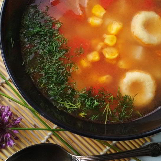 Рецепт бабкиного супа с гороховыми кнедликами