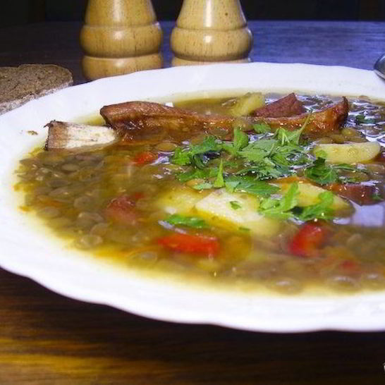 Рецепт чечевично-горохового суп