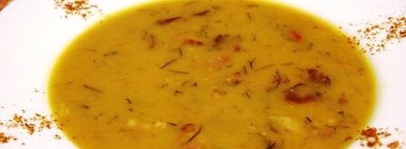 гороховый крем-суп на копченных ребрышках. Шаг 12