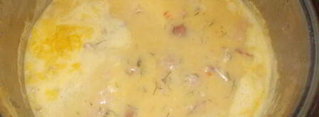 гороховый крем-суп на копченных ребрышках. Шаг 11