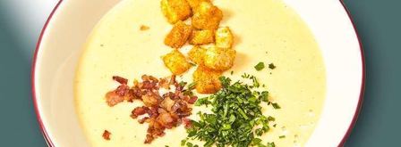 гороховый крем-суп со сливками. Шаг 18