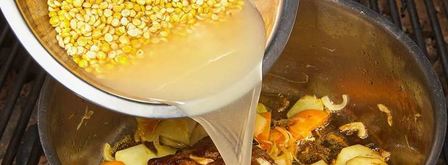 гороховый крем-суп со сливками. Шаг 9