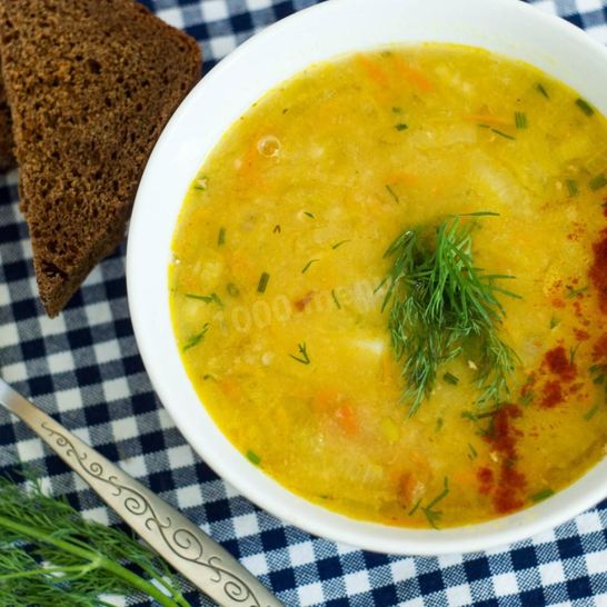 Рецепт горохового супа постного