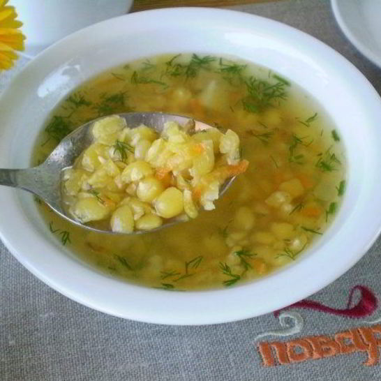 Рецепт горохового супа с картофелем
