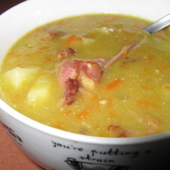 Рецепт горохового супа с копченой грудинкой