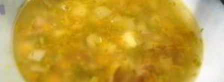 гороховый суп с копченой курицей. Шаг 10