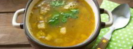 гороховый суп с копченым салом. Шаг 11