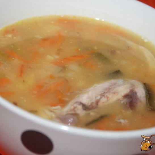 Рецепт горохового супа с курицей и луком пореем