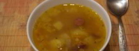 гороховый суп с охотничими колбасками. Шаг 8