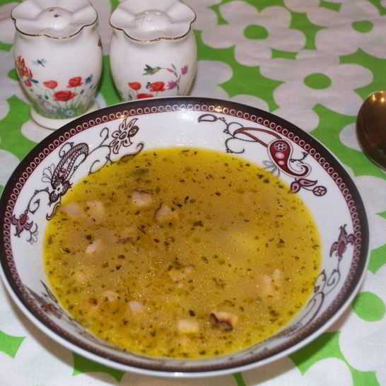 Рецепт горохового супа с салом