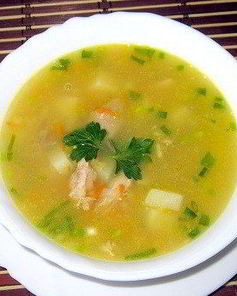 Суп гороховый с курицей