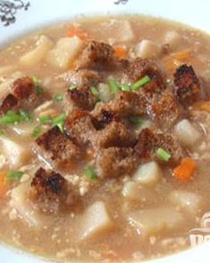 Суп гороховый с орехами