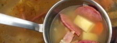 суп с горохом и копченой колбасой. Шаг 7