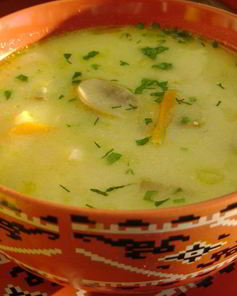 Грибной суп с цветной капустой