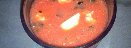 холодный арбузный суп с сыром фета. Шаг 7