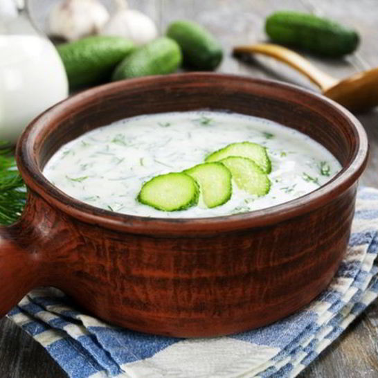 Рецепт холодного огуречного супа