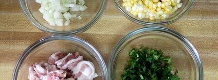 холодный суп из авокадо с начинкой. Шаг 4