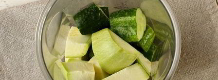 холодный суп из огурца и цуккини. Шаг 5