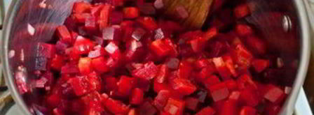 холодный суп из свеклы и сладкого перца. Шаг 4