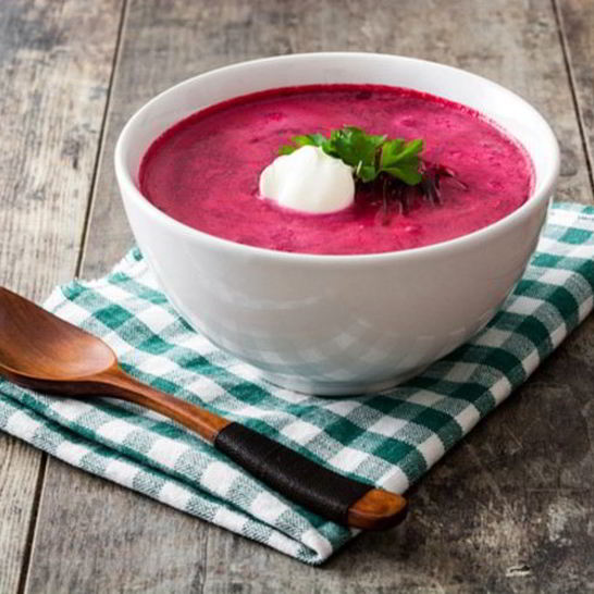 Рецепт холодного супа из свежей свеклы