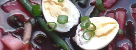 холодный суп на свекольном квасе. Шаг 11