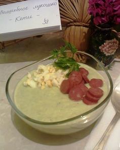 Холодный суп-пюре из бруссельской капусты