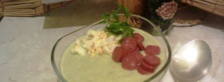 холодный суп-пюре из бруссельской капусты. Шаг 7